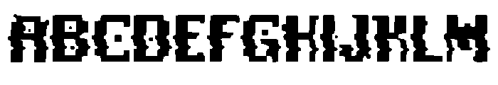 Pixel_Distortion Font UPPERCASE