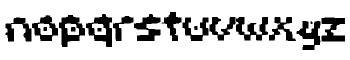 Pixel_Distortion Font LOWERCASE