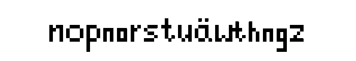 Pixel_Runes Regular Font LOWERCASE