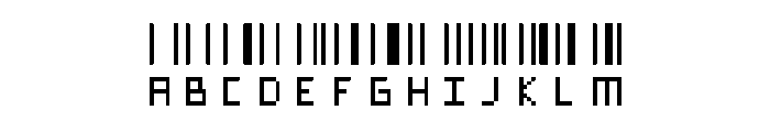 Pixelary Font UPPERCASE