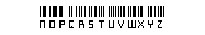 Pixelary Font UPPERCASE