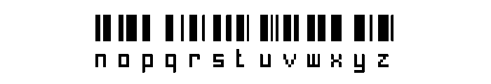 Pixelary Font LOWERCASE