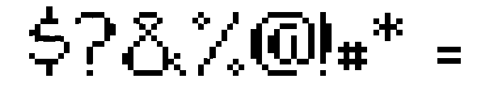 Pixelate Bass Font OTHER CHARS