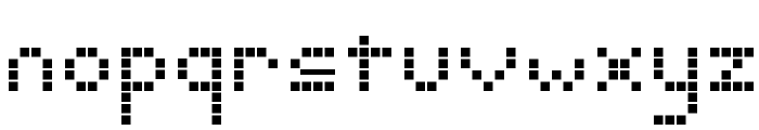 Pixelate Regular Font LOWERCASE