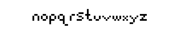 Pixelated Regular Font LOWERCASE
