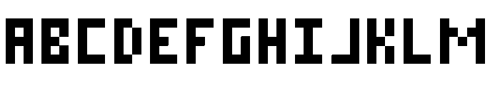 PixelatedCZS Regular Font UPPERCASE