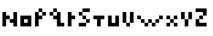 PixelatedCZS Regular Font LOWERCASE