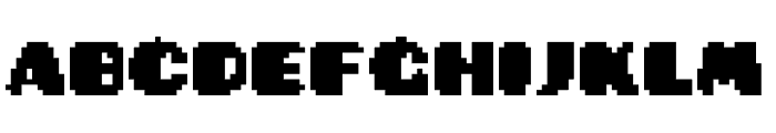 PixelatedPusab Font UPPERCASE