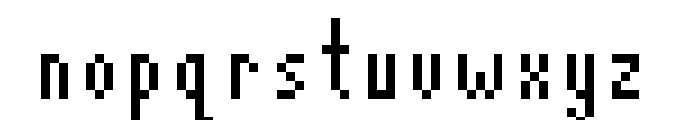 Pixelatus Regular Font LOWERCASE