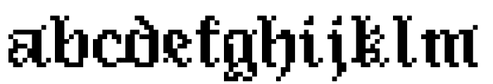Pixeled English Font Font LOWERCASE