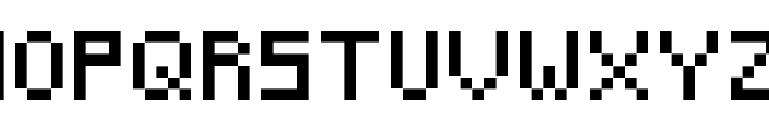 Pixeled Regular Font UPPERCASE