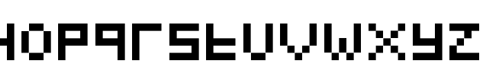 Pixeled Regular Font LOWERCASE