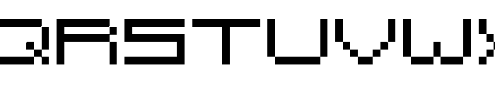Pixeled Wide Regular Font UPPERCASE