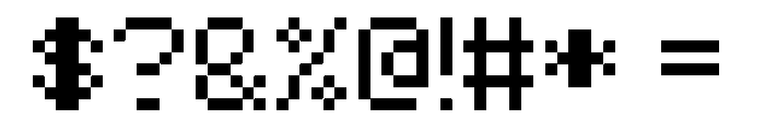 Pixeleum 48 Regular Font OTHER CHARS