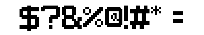 Pixelhands Font OTHER CHARS