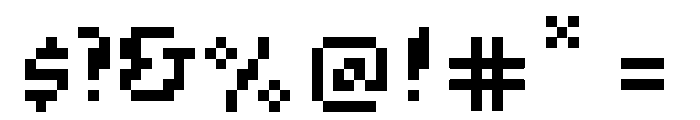 Pixelig Cursief Regular Font OTHER CHARS