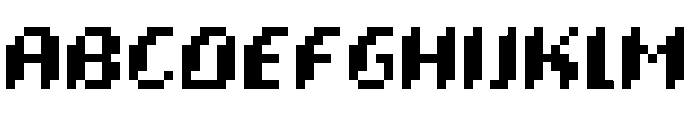 Pixelig Cursief Regular Font UPPERCASE