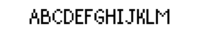 Pixelise Font UPPERCASE