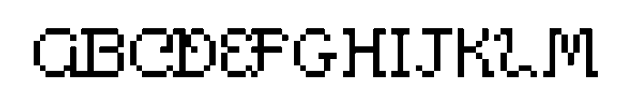 PixelitoCM Font UPPERCASE