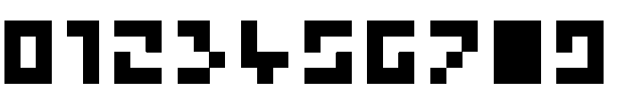 Pixelminimal Regular Font OTHER CHARS