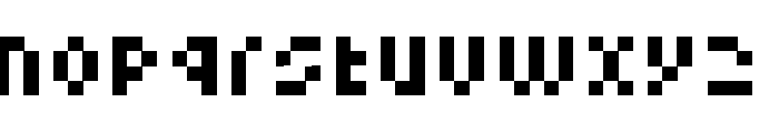 Pixelminimal Regular Font UPPERCASE