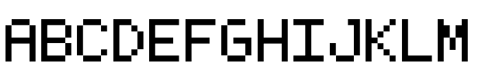 Pixeloid Mono Font UPPERCASE