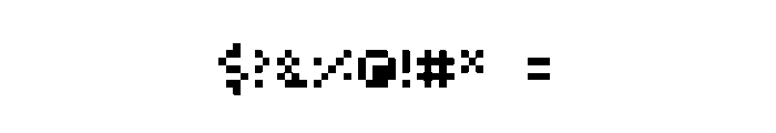 Pixels Font OTHER CHARS