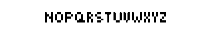 Pixels Font LOWERCASE