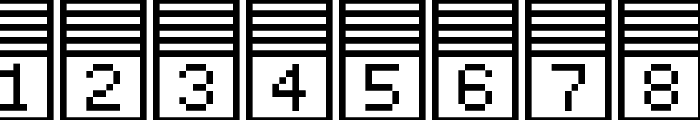Pixelstars & Stripes Regular Font OTHER CHARS
