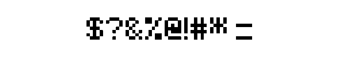 Pixeltype Regular Font OTHER CHARS