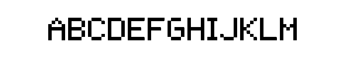 Pixeltype Regular Font UPPERCASE