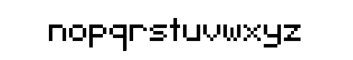 Pixeltype Regular Font LOWERCASE