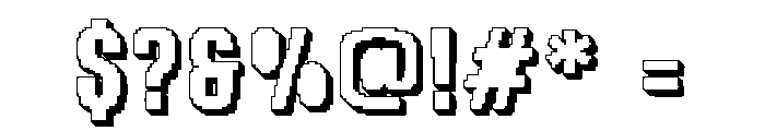 Pixemon Regular Font OTHER CHARS