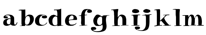 Pixie Regular Font LOWERCASE