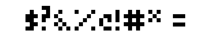 Pixld Regular Font OTHER CHARS