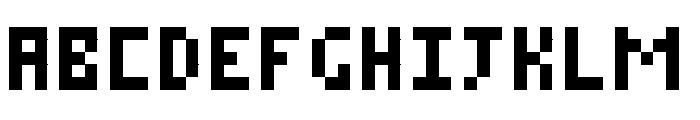 Pixld Regular Font UPPERCASE