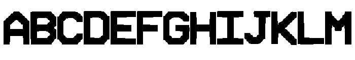 Pixle_Font Font UPPERCASE