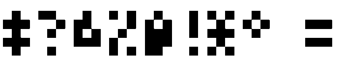 PixliteRegular Font OTHER CHARS