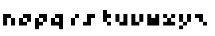 PixliteRegular Font LOWERCASE