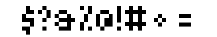 Pixuf Medium Font OTHER CHARS