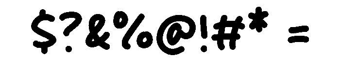 Pizza Time Font OTHER CHARS