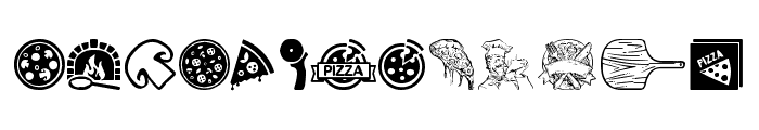 Pizza Font UPPERCASE