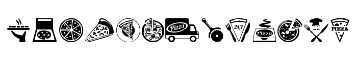 Pizza Font UPPERCASE