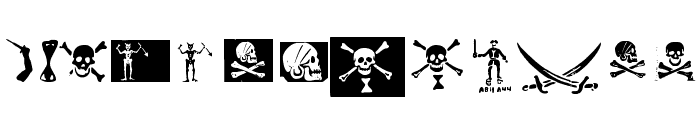 pirates pw Font LOWERCASE