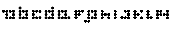 pixel plastique Font LOWERCASE