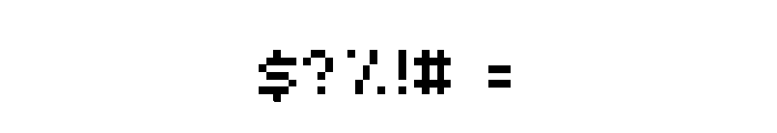 pixel_fontinha Regular Font OTHER CHARS