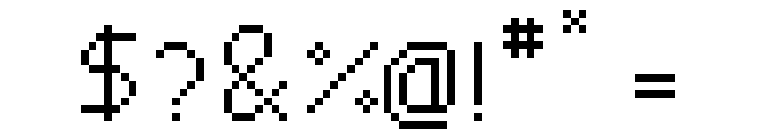 pixelart Regular Font OTHER CHARS