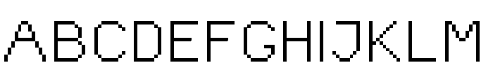 pixelart Regular Font UPPERCASE