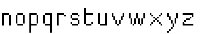 pixelart Regular Font LOWERCASE