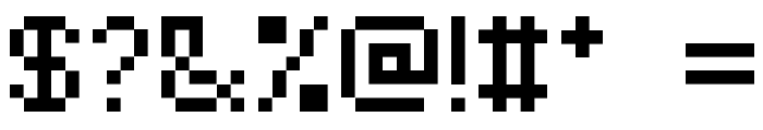 pixelmix Regular Font OTHER CHARS